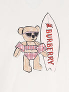 T-shirt per bambina Burberry Kids bianca con stampa orsetta 8117541 A2014 BURBERRY KIDS 