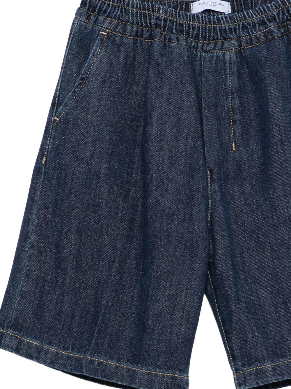 Shorts per bambino Paolo Pecora Kids in denim elasticizzati PP4375 BLU PAOLO PECORA KIDS 