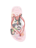 Infradito per bambina Havaianas Kids x Disney rosa con stampa grafica principesse 4123328 9898 HAVAIANAS KIDS 