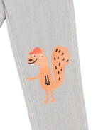 Jeans per bambino Stella McCartney Kids grigio con stampa scoiattolo TX6Q60 Z0746 970 STELLA McCARTNEY KIDS 