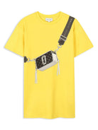 Abito per bambina Marc Jacobs Kids giallo con stampa grafica sul petto W60485 526 THE MARC JACOBS KIDS 
