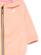 Giubbino per neonata K-Way Kids rosa pesca con cerniera K2123IW C54 K-WAY KIDS 