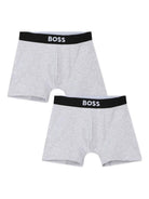 Set di 2 boxer Boss Kids grigi con stampa J52665 A32 BOSS KIDS 