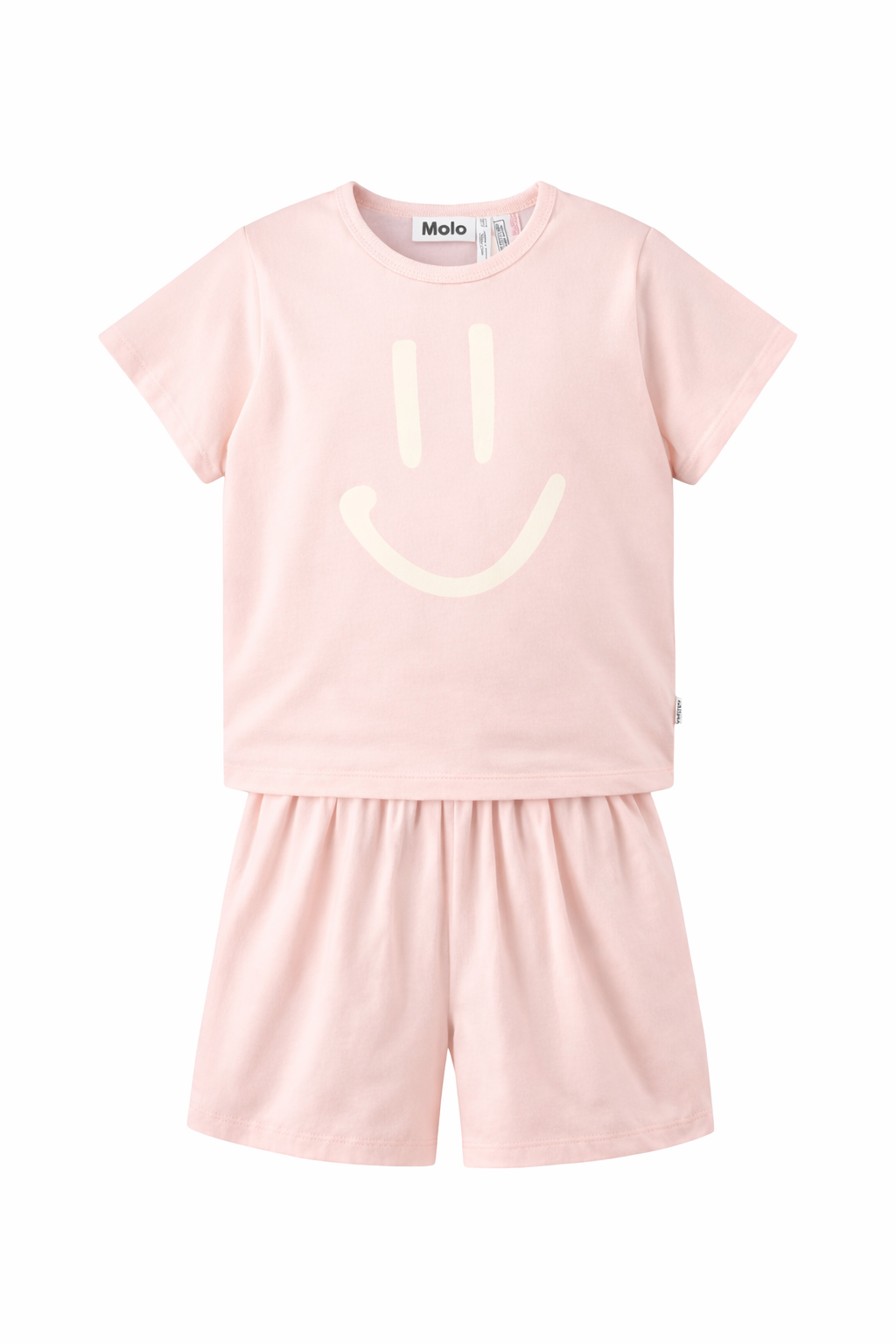 Set pigiama Luvis per bambina Molo rosa con stampa smile 6S26R401 5647 MOLO KIDS 