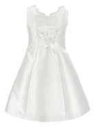 Abito per bambina Monnalisa bianco con applicazioni a fiori 71G902 7302 0001 MONNALISA KIDS 