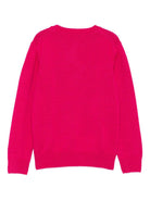 Maglione per bambina MC2 Saint Barth Kids x Trudi fucsia con Panda ricamato sul davanti PRC0001 01984I MC2 ST. BARTH KIDS 