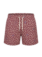 Costume da bagno per bambino MC2 Saint Barth Kids bordeaux con stampa geco JEA0022 04033L MC2 ST. BARTH KIDS 