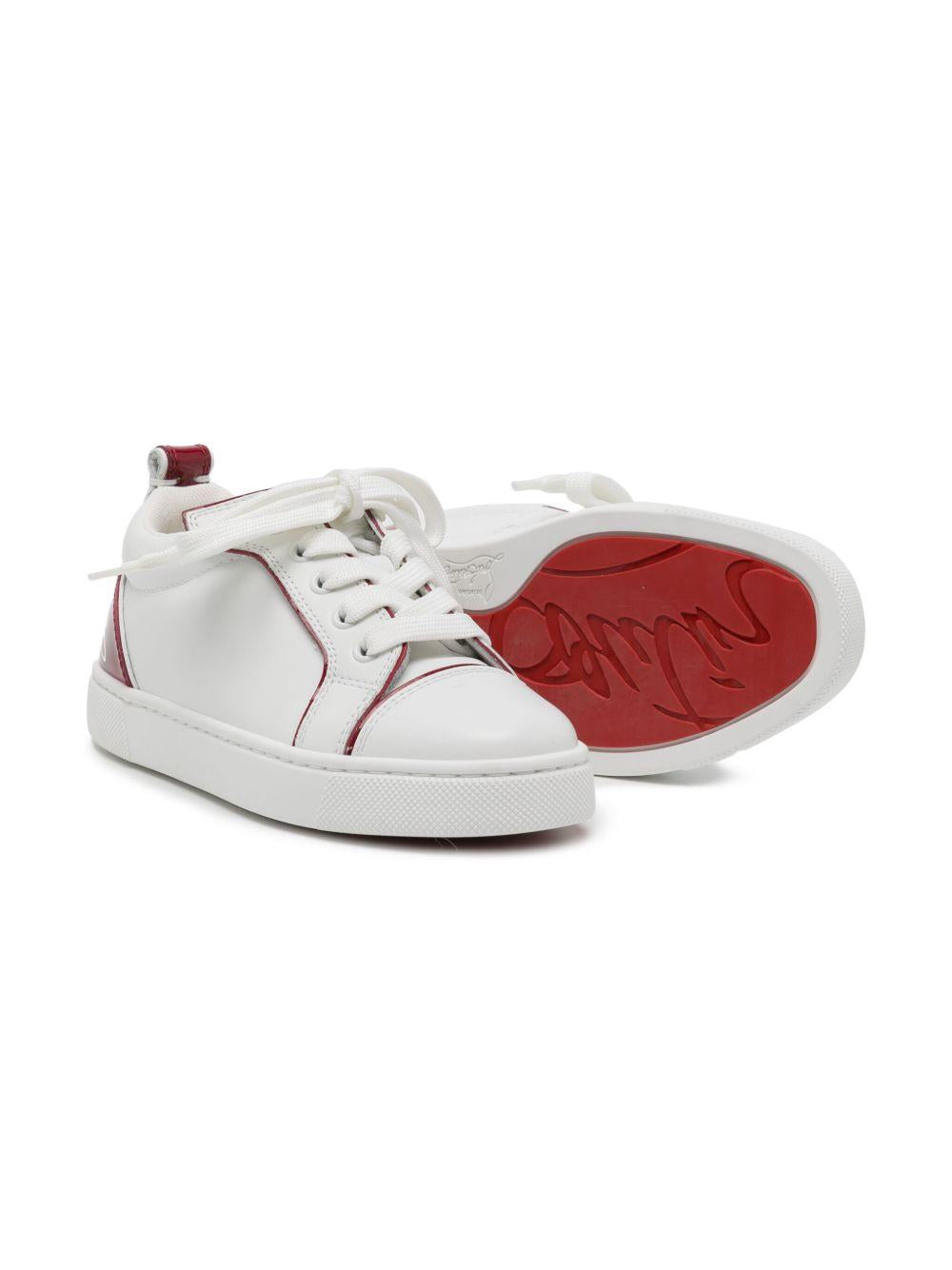 Sneakers Funnyto per bambini Christian Louboutin Kids bianco con inserti 3230557 Q647 CHRISTIAN LOUBOUTIN KIDS 