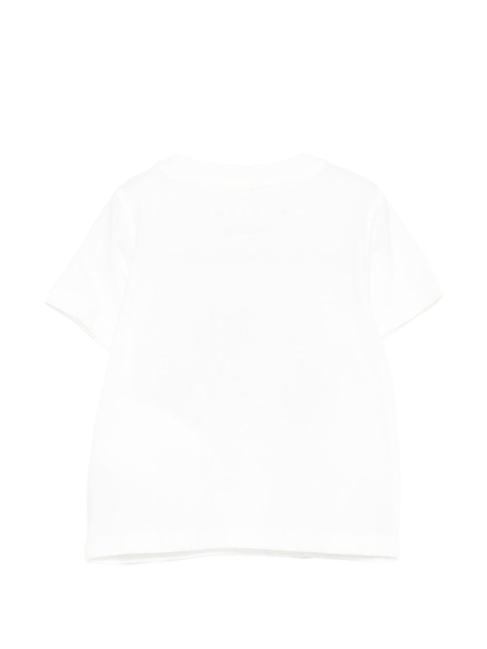 T-shirt per neonati Stella McCartney Kids bianca con stampa grafica TY8121 Z0434 101 STELLA McCARTNEY KIDS 