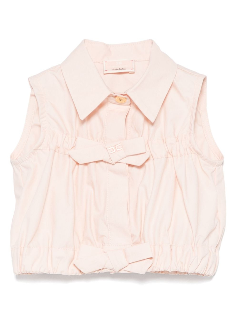 Camicia per neonata Elisabetta Franchi La Mia Bambina rosa con applicazione EGCA0410CA235 C036 ElISABETTA FRANCHI 