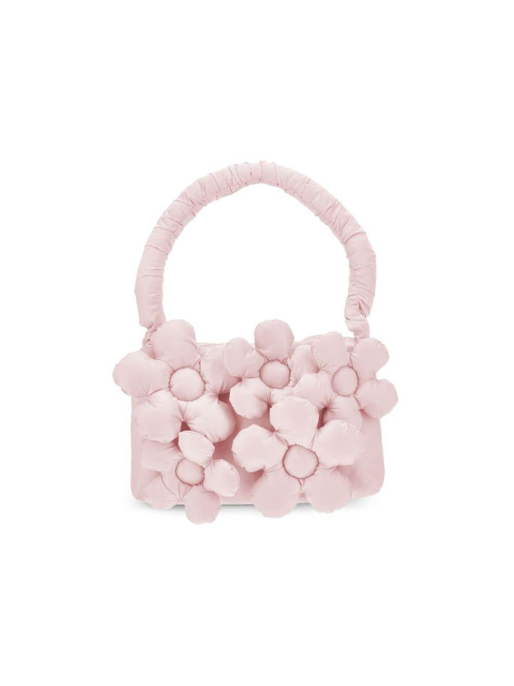 Borsa per bambina Monnalisa Kids rosa con applicazione fiori in rilievo 17H001 8026 0013 MONNALISA KIDS 