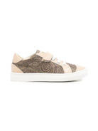 Sneakers per bambino Etro Kids marrone e beige con stampa paisley GY0P26 U0264 311 ETRO KIDS 