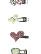 Accessori per capelli per bambina Monnalisa argento a farfalla e cuore 17G008 7753 0084 MONNALISA KIDS 