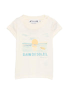 T-shirt per neonato Bonpoint bianca con stampa grafica sul davanti S06YTSK00008 103 BONPOINT KIDS 