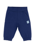 Pantaloni sportivi per neonato Emporio Armani Kids blu con applicazione logo EB001101 AF10126 UB105 EMPORIO ARMANI KIDS 