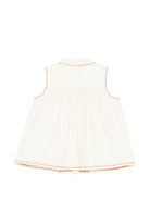 Camicia per bambina Bonpoint beige con ricamo ciliegie S06GBLW00030 103 BONPOINT 