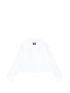 Camicia per bambina MSGM Kids bianca con colletto classico S6MSJGSI026 001 MSGM KIDS 