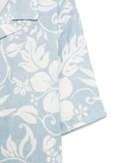 Camicia con stampa per bambino Paolo Pecora Kids azzurro con mini targhetta logo PP4081 AZZURRO PAOLO PECORA KIDS 
