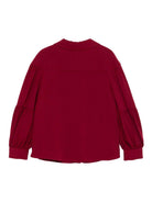 Camicia per bambina Mi Mi Sol rosso colletto stile polo MFCA105TS0322 BRD MIMISOL 