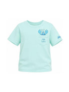T-shirt per bambino MC2 Saint Barth Kids azzurra con ricamo sul davanti EDD0001 01946L MC2 ST. BARTH KIDS 