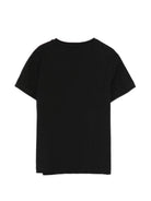 T-shirt per bambini John Richmond Junior nera con logo sul davanti RGP26017TS BLACK JOHN RICHMOND KIDS 