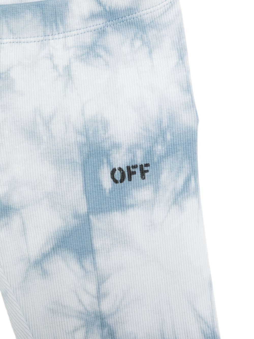 Shorts per bambina Off-White Kids multicolore con motivo tie-dye 44GCD002S26J001 451 OFF WHITE KIDS 
