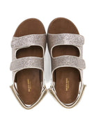 Sandali per bambina Golden Goose Kids argento con finitura glitterata F00965F007670 55661 GOLDEN GOOSE KIDS 
