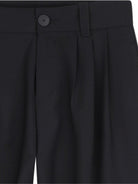 Pantaloni per bambino Givenchy Kids neri con dettaglio pieghe H31446 09B GIVENCHY KIDS 