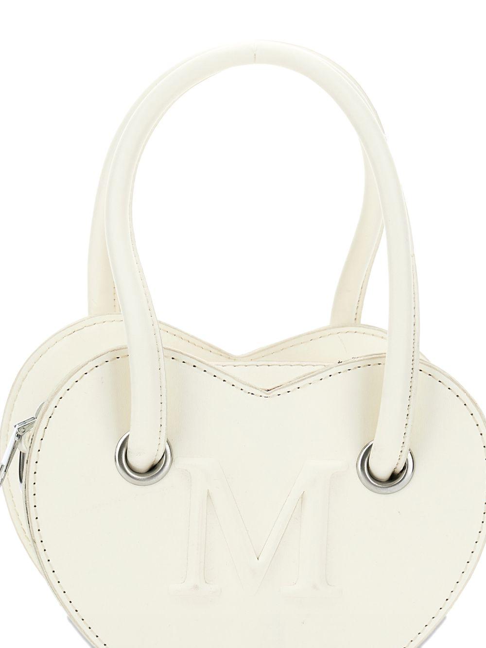 Borsa per bambina Monnalisa bianca a forma di cuore 17G002 7069 0001 MONNALISA KIDS 