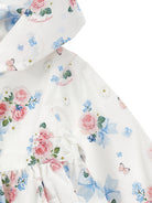 Giacca per neonata Monnalisa bianca con stampa a fiori 39G100 7026 0099 MONNALISA KIDS 
