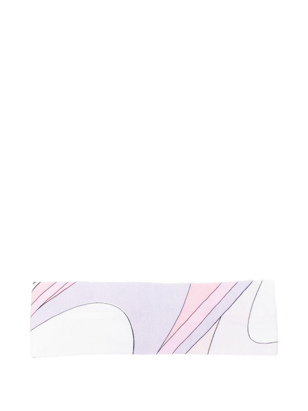 Fascia per neonata Emilio Pucci Junior bianco con stampa astratta PY0A14 Z3688 508LI EMILIO PUCCI KIDS 