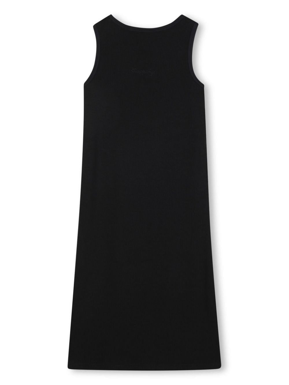Abito per bambina Givenchy Kids nero con placca 4G con logo sul retro H30777 09B GIVENCHY KIDS 