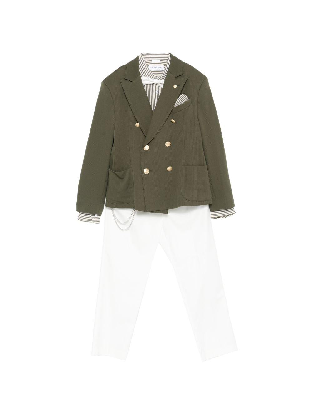 Completo confort per bambino Colorichiari verde a doppiopetto MC508369 4906 39 COLORICHIARI 