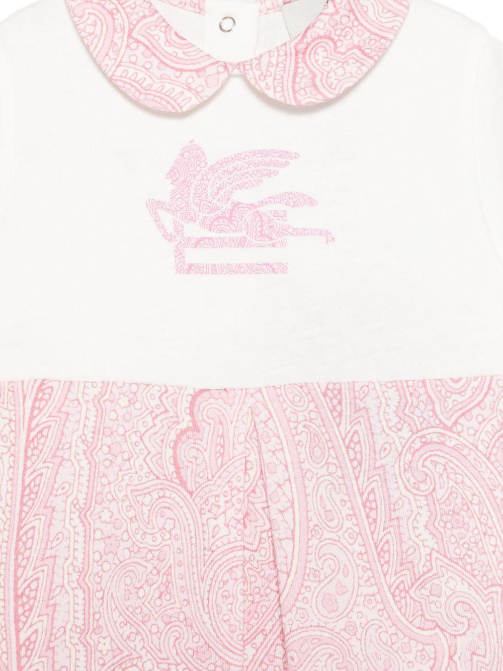 Tutina e bavaglino per neonata ETRO KIDS bianchi con stampa paisley (2 pezzi) GYB550 Z3771 502 ETRO KIDS 