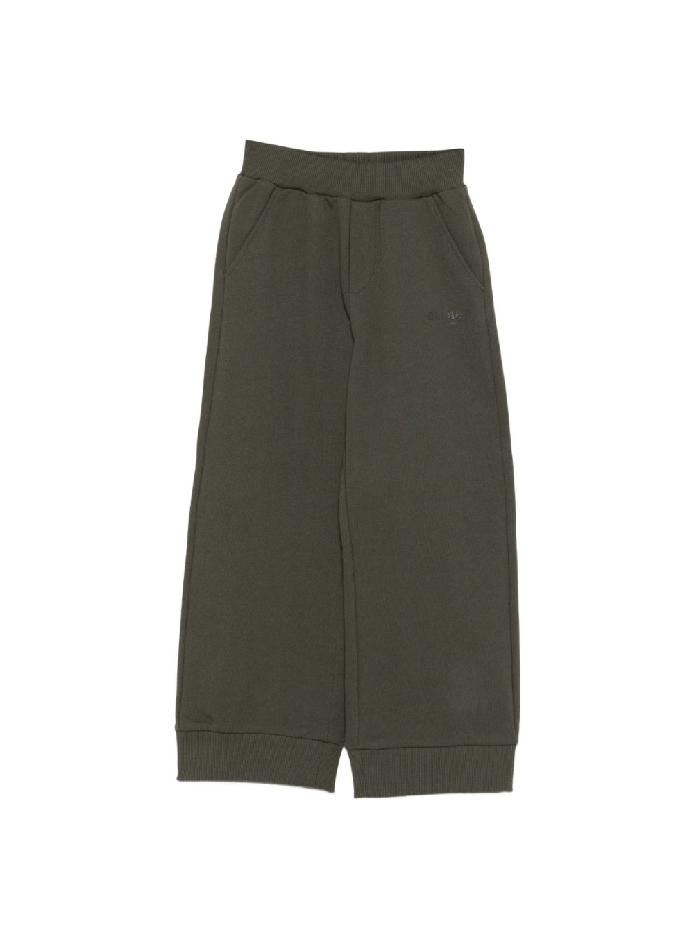Pantaloni per bambino Balmain Kids verdi con logo BX6A80 Z3183 762 BALMAIN KIDS 