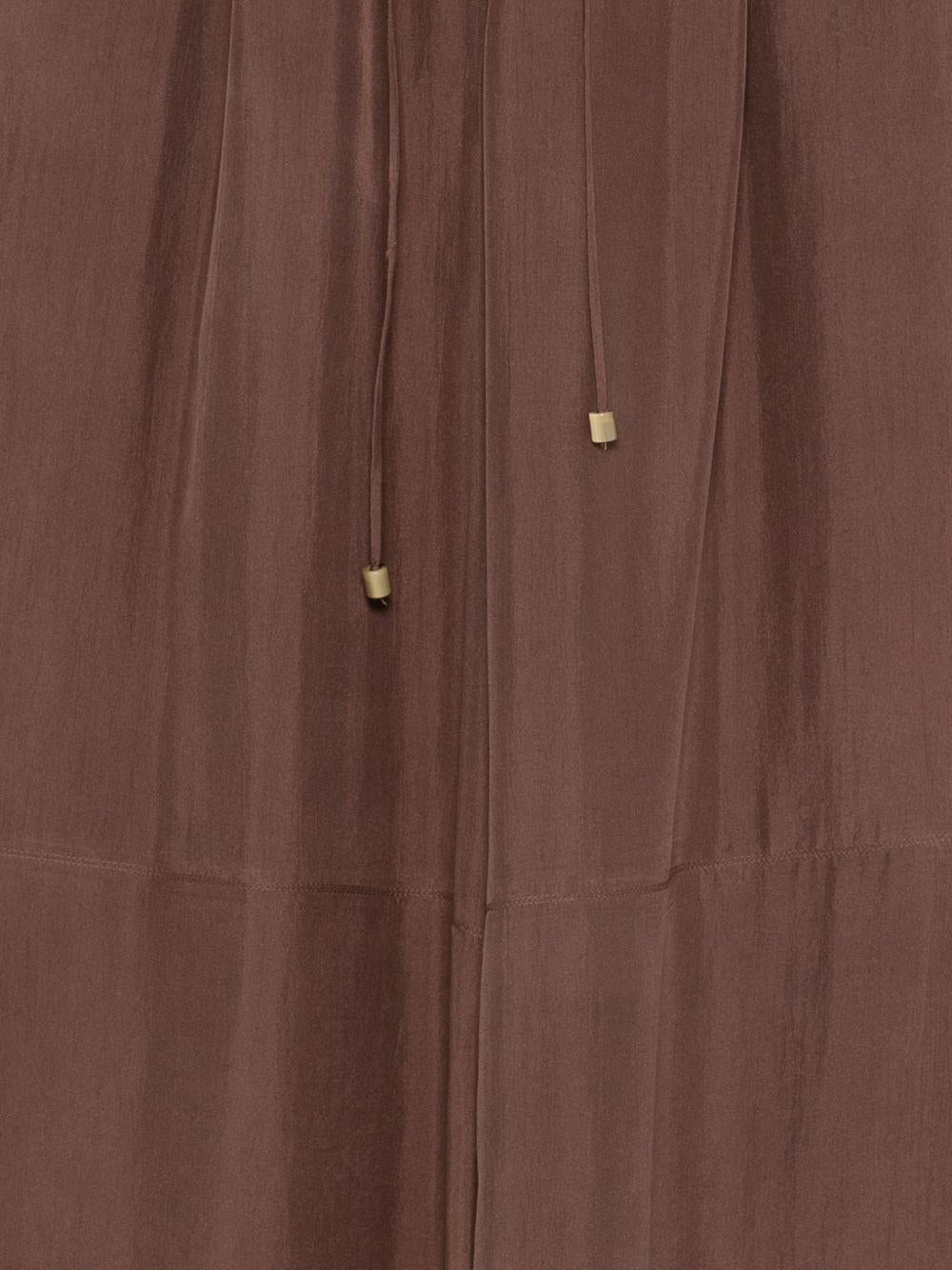 Pantaloni per donna Alysi marroni con chiusura a coulisse 116126 P6003 MOSTO ALYSI 