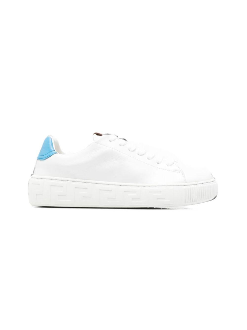 Sneakers per bambino Versace Kids bianche con motivo Greca 10252601A17777 6WM90 VERSACE KIDS 
