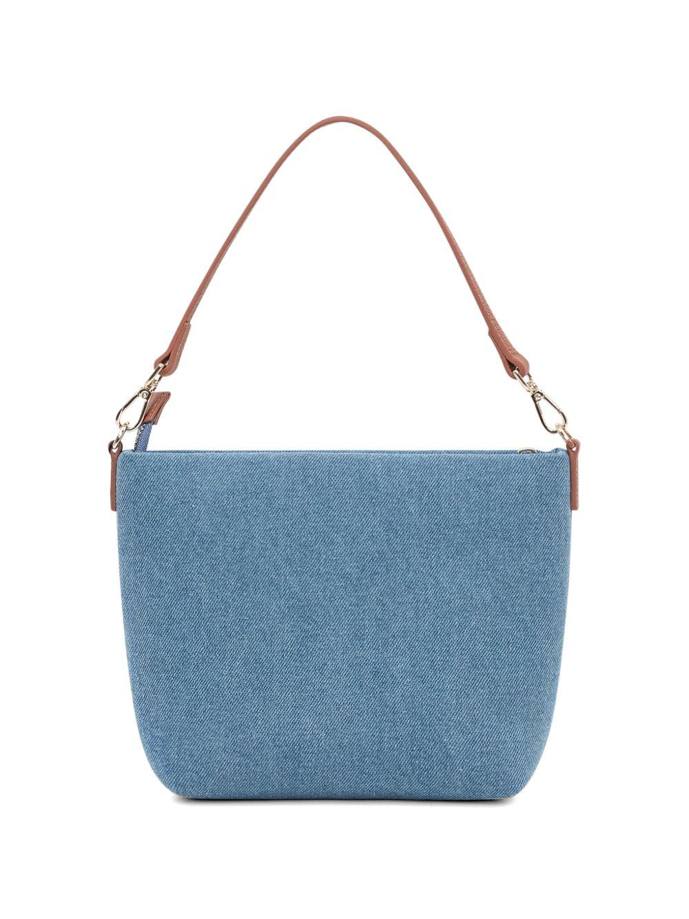 Borsa a spalla Aline MC2 Saint Barth in denim con manico superiore ALI0034 01515L MC2 ST. BARTH KIDS 