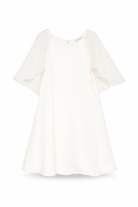 Abito per bambina Alberta Ferretti Kids bianco con design a strati R1G901 7141 0035 ALBERTA FERRETTI KIDS 