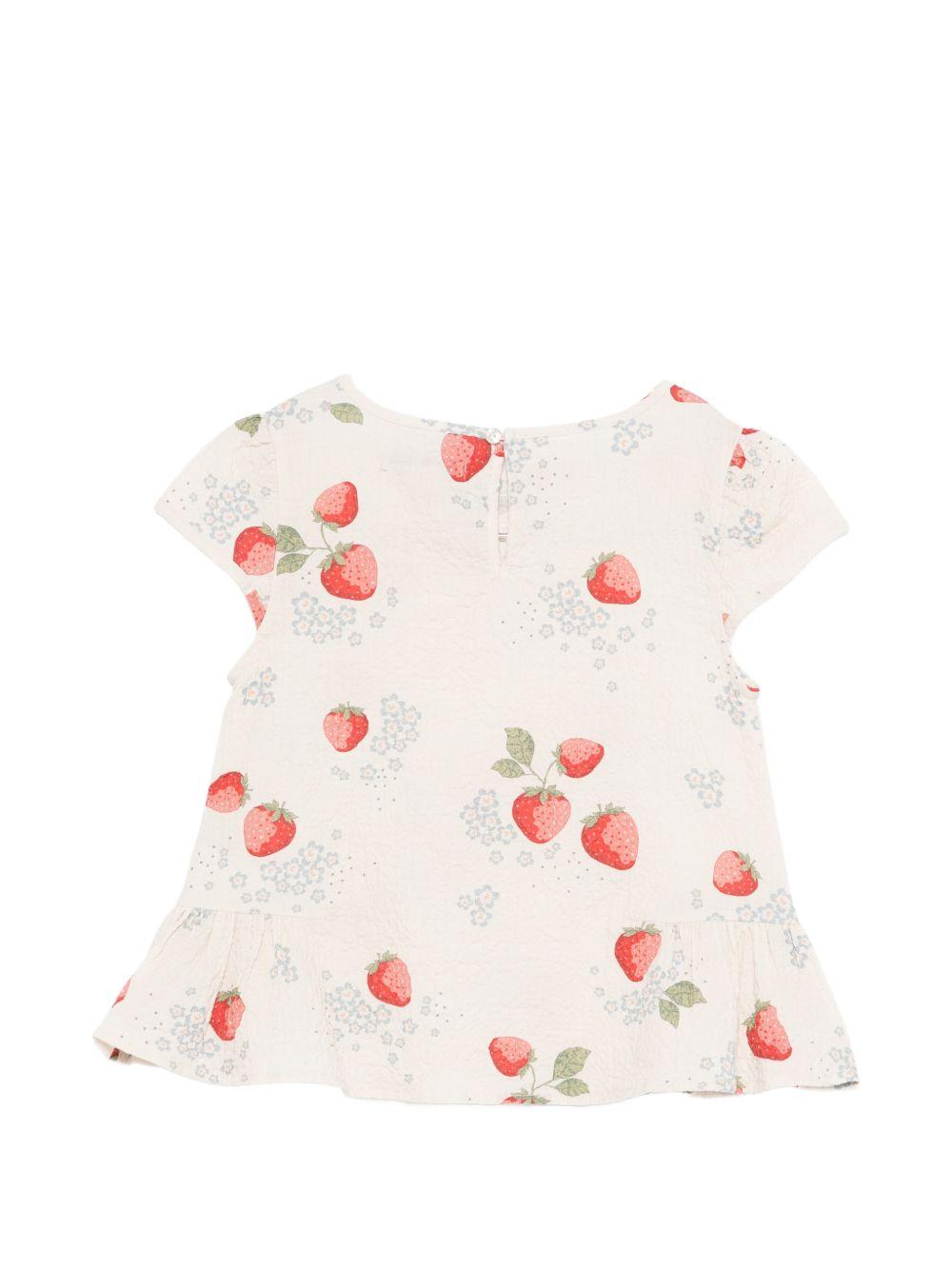 Top per bambina Konges Slojd beige con dettaglio fiocco KS104651 SUN KONGES SLOJD KIDS 