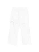 Pantaloni per bambino Paolo Pecora Kids bianco elasticizzati PP4385 GESSO PAOLO PECORA KIDS 