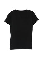 T-shirt da bambina Balmain Kids nera con bottoni BY8A21 Z3277 930NE BALMAIN KIDS 