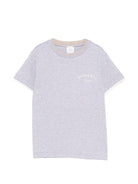 T-shirt per bambino Eleventy Kids grigia con logo sul davanti EY8P21 Z3711 804BG ELEVENTY KIDS 