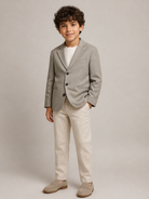 Giacca per bambino Douuod Kids grigia con revers a lancia DZ2P04 I0337 903 DOUUOD KIDS 