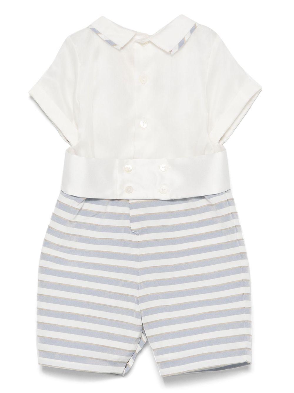 Tutina per neonato La Stupenderia bianco con inserti CBPG51 S11 LA STUPENDERIA KIDS 
