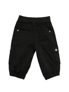 Pantaloni per neonato John Richmond Junior neri con tasca cargo RIP26127PA BLACK JOHN RICHMOND KIDS 