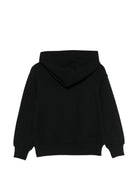 Felpa per bambino Palm Angels Kids nero con stampa grafica PBBB012S26FLE006 110 PALM ANGELS KIDS 