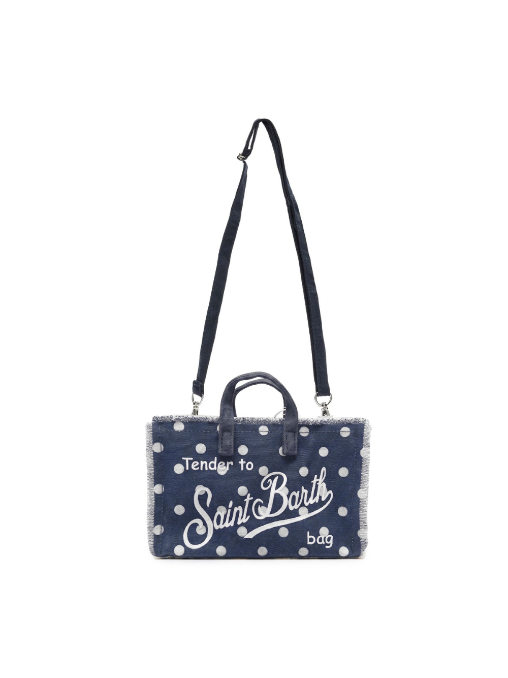 Phone bag MC2 Saint Barth blu con motivo a pois PHONE001 03285L MC2 ST. BARTH KIDS 