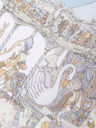 Coperta con stampa per neonato Atelier Choux bianco con design rettangolare FS-CS-CAR B-CR ATELIER CHOUX PARIS KIDS 
