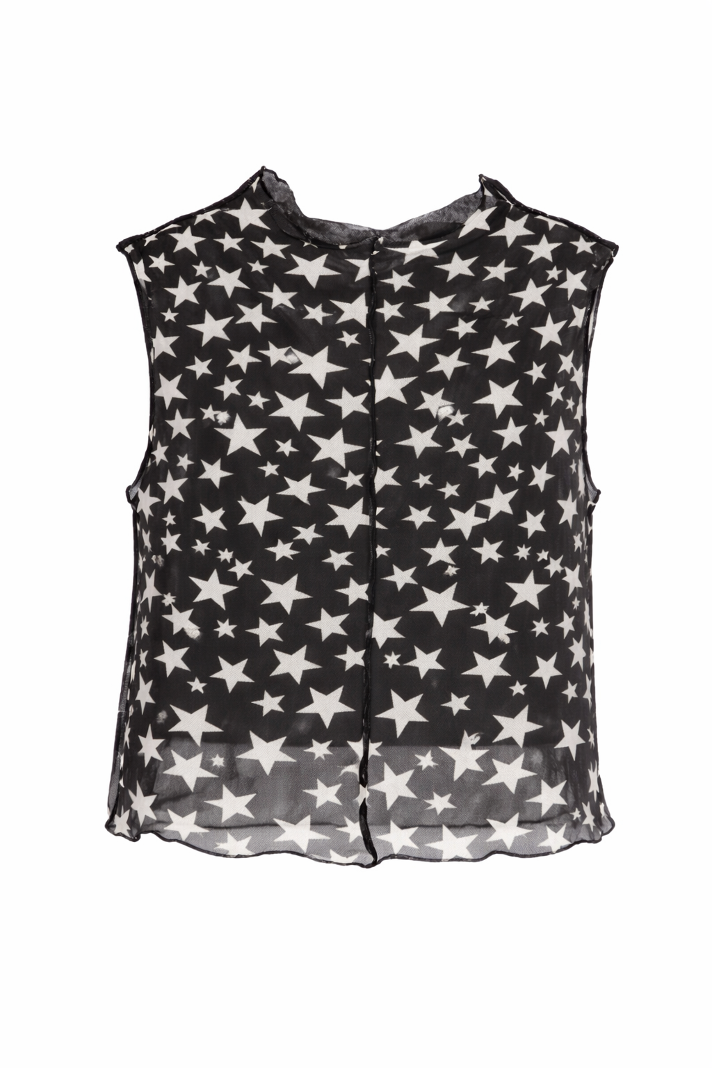 Top per bambina Stella McCartney Kids nero con stampa stelle all-over TY8C52 Z3483 930AV STELLA McCARTNEY KIDS 